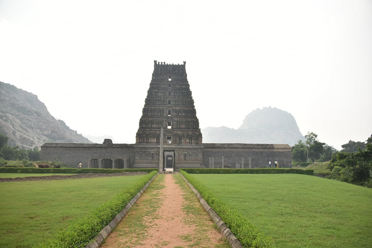 The 16th-century Venkataramana Temple stands outside Rajagiri Hills innermost fortification