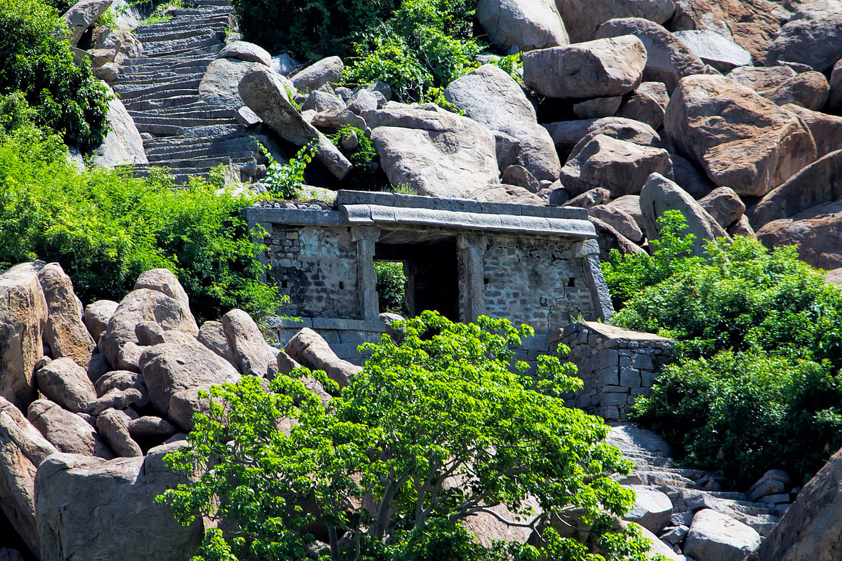 At the Gingee Fort of Tamil Nadu