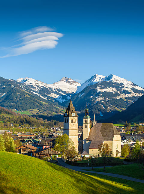 The idyllic alpine city of Kitzbühel, Austria