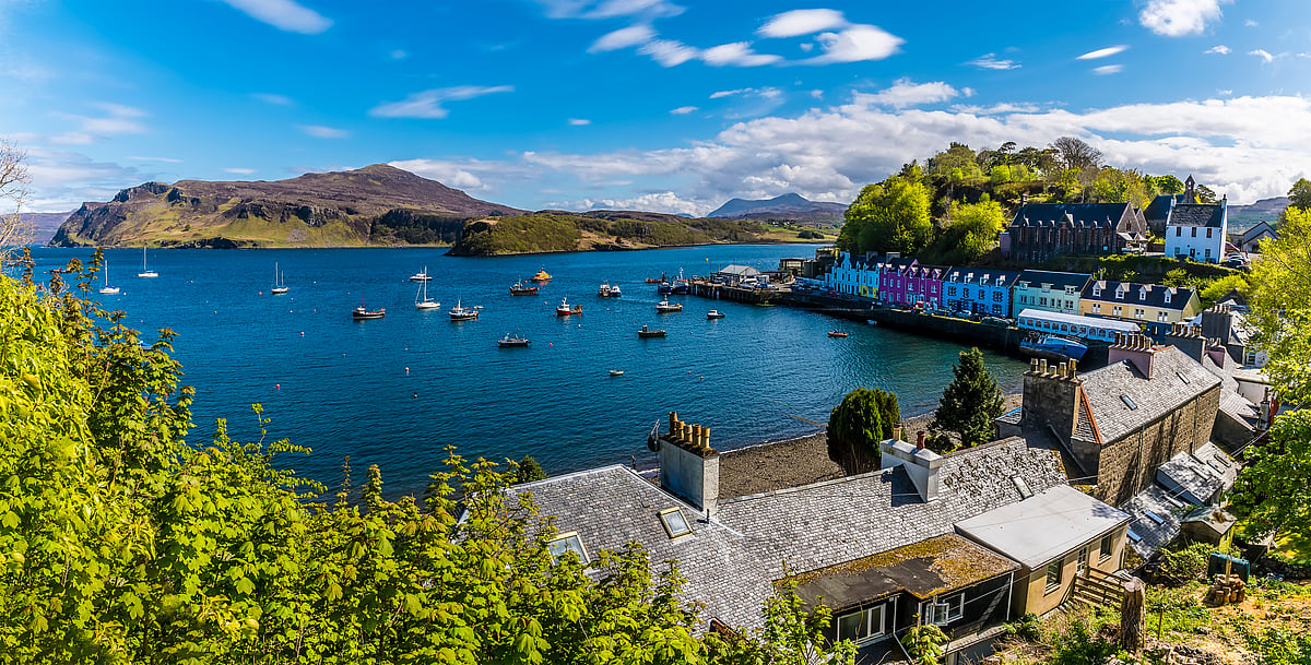 Portree is the capital and largest town of the Isle of Skye in the Inner Hebrides of Scotland.