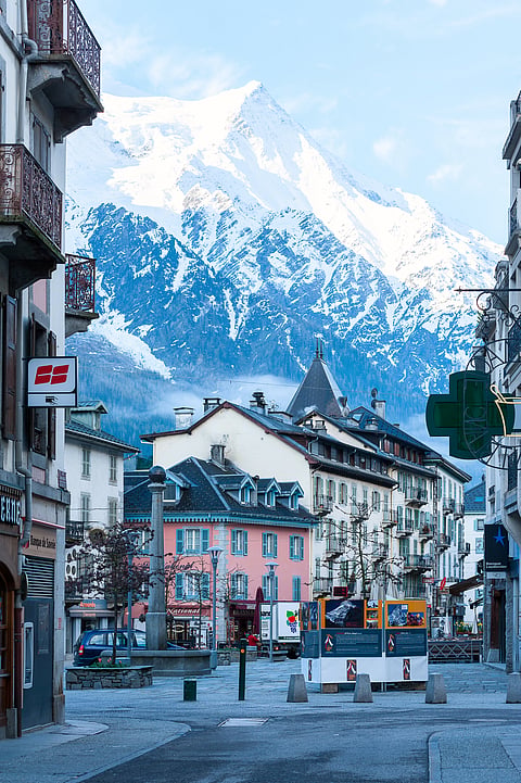 A picturesque view of Chamonix, France