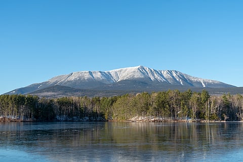 Mount Katahdin is the highest mountain in Maine at 1,605 metres