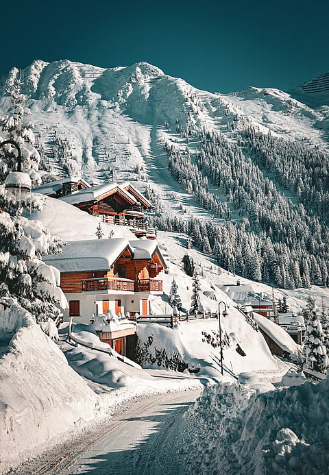 Verbier during the winter