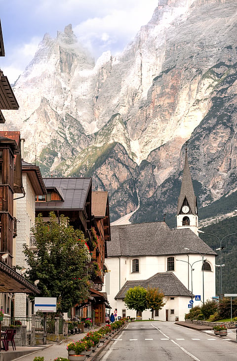 A view of Cortina d’Ampezzo, Italy