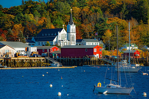 Boothbay Harbor is a quintessential seaside town with a bustling port and numerous art galleries