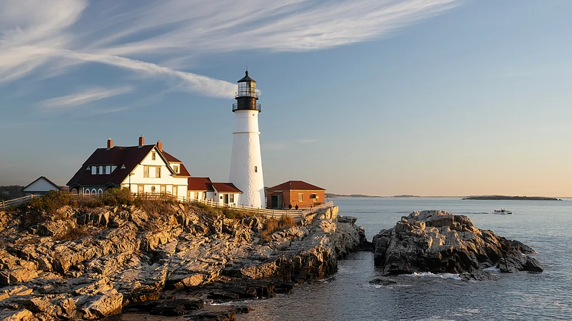 The Portland Head Light lighthouse