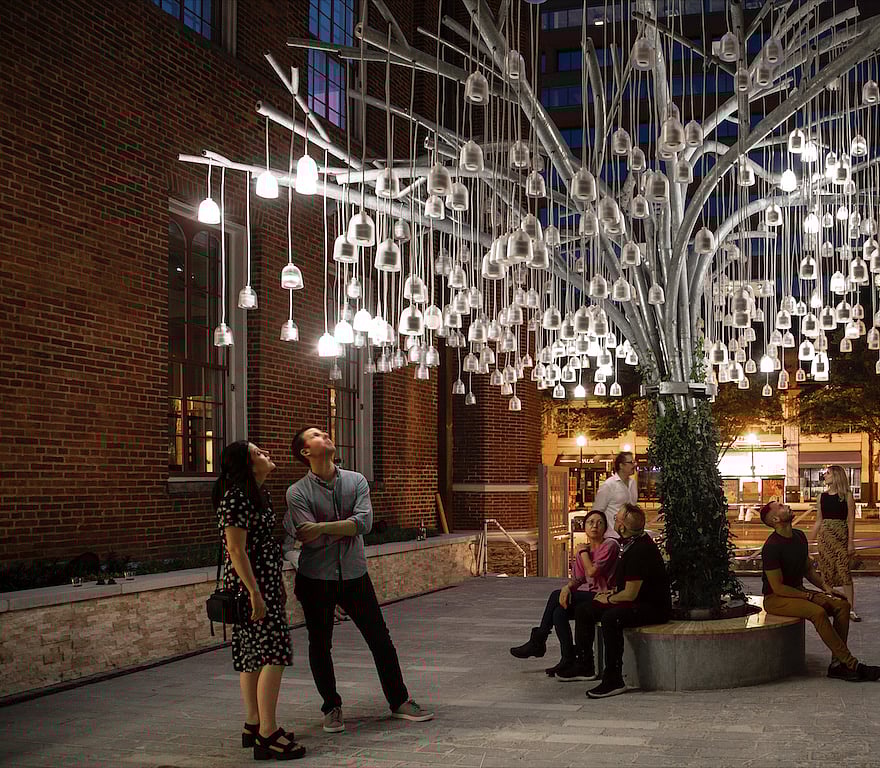 The Speaking Willow exhibit at Planet Word, Washington, D.C.