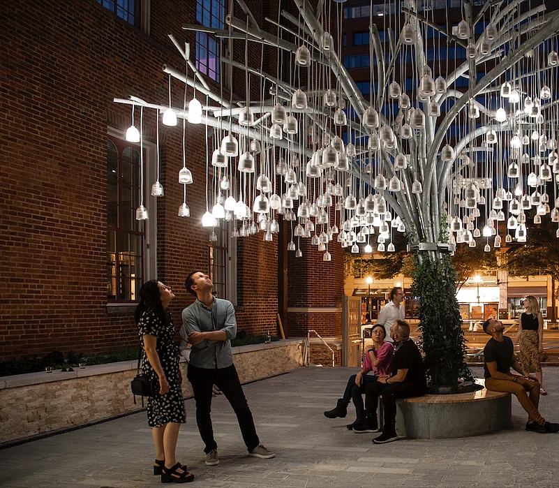 The Speaking Willow exhibit at Planet Word, Washington, D.C.