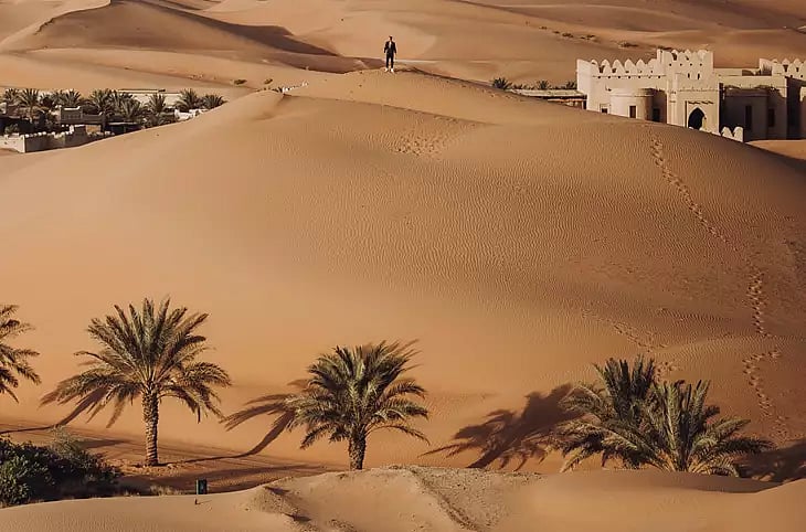 The Empty Quarter is the world’s largest sand desert with an area of 650,000 square kilometres