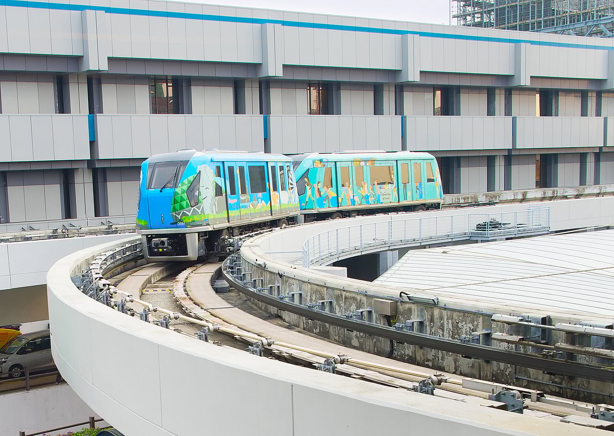 The Changi Airport Skytrain at Singapore Changi Airport