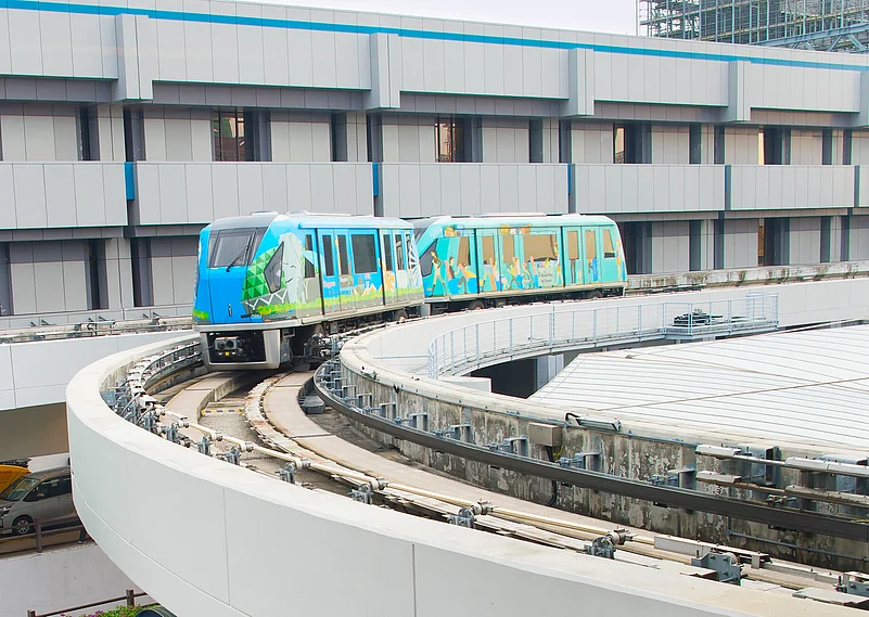 The Changi Airport Skytrain at Singapore Changi Airport