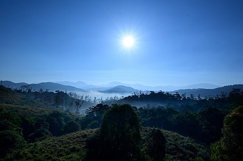A scenic shot from a viewpoint in Gavi