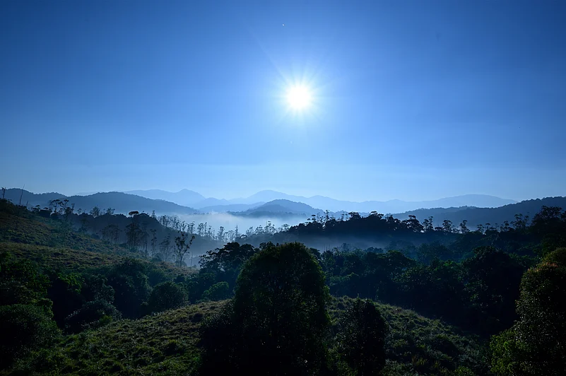 A scenic shot from a viewpoint in Gavi