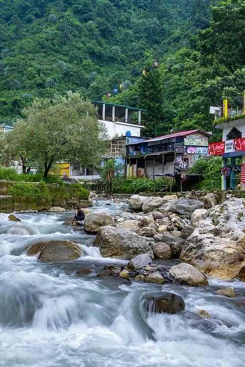 A view of the Sahastradhara
