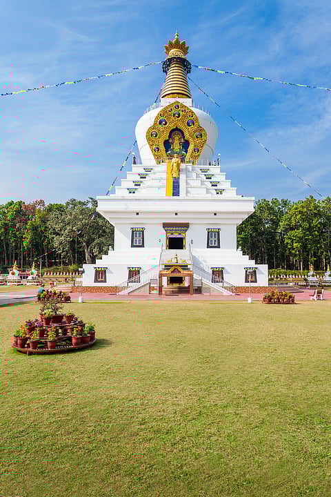 A view of the Mindrolling Monastery
