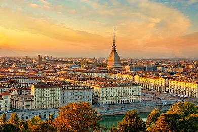 Shutterstock : Turin is the capital city of Piedmont in northern Italy, known for its refined architecture and cuisine