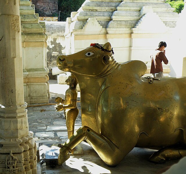 The Nandi idol at the Achalgarh Fort