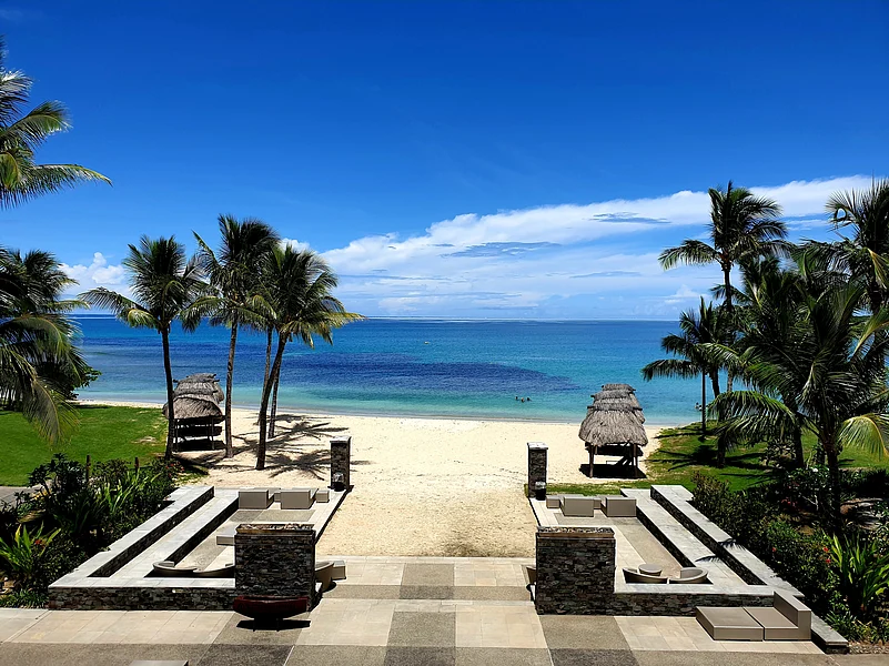 A resort at the Natadola Beach