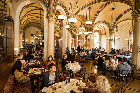 Inside Vienna's Café Central