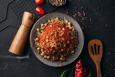 Even though Koshari seems to have simple components, it is a national favourite