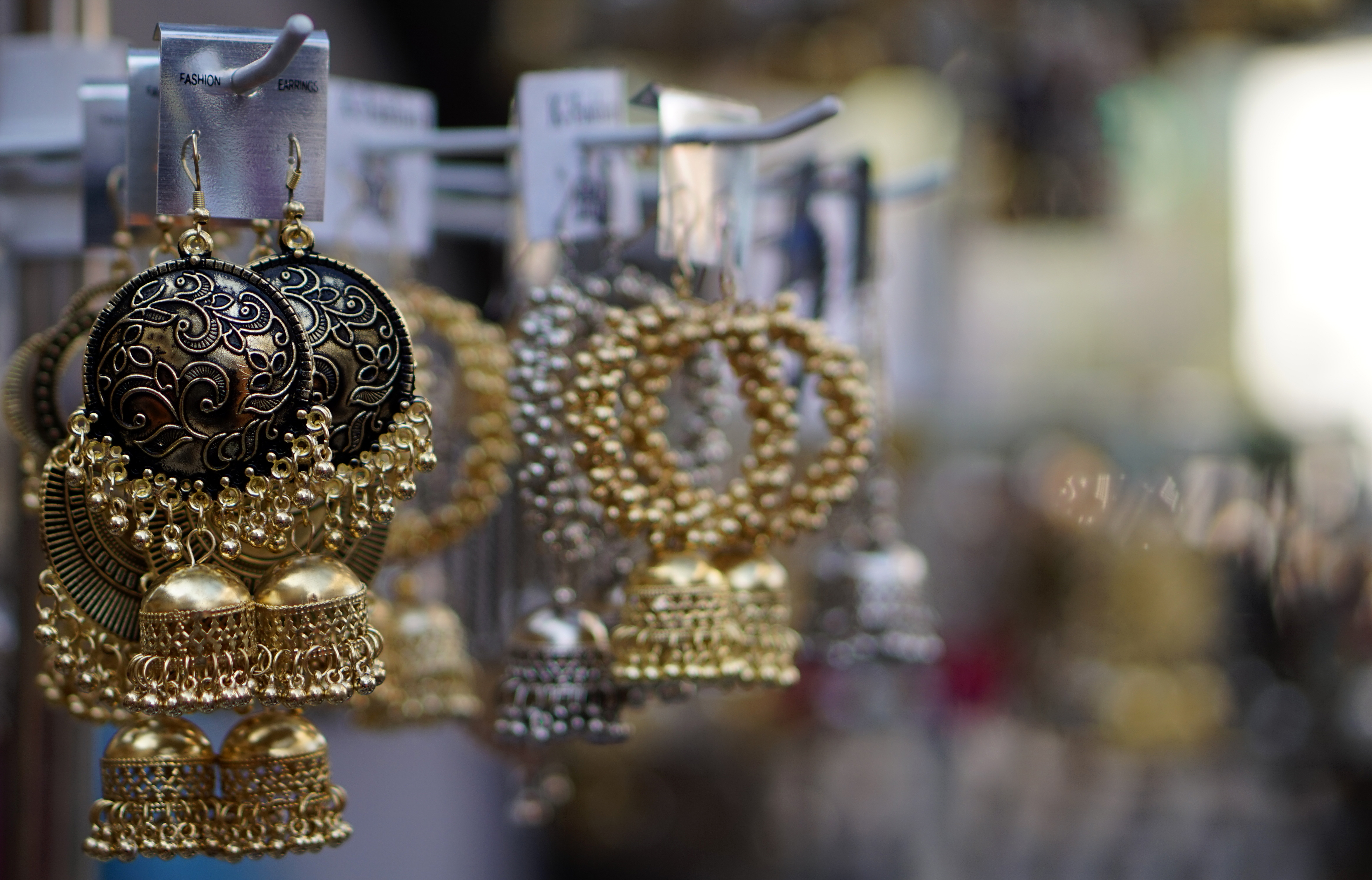 Shop for colourful necklaces, jhumkas, and bracelets that go well with the Navratri theme