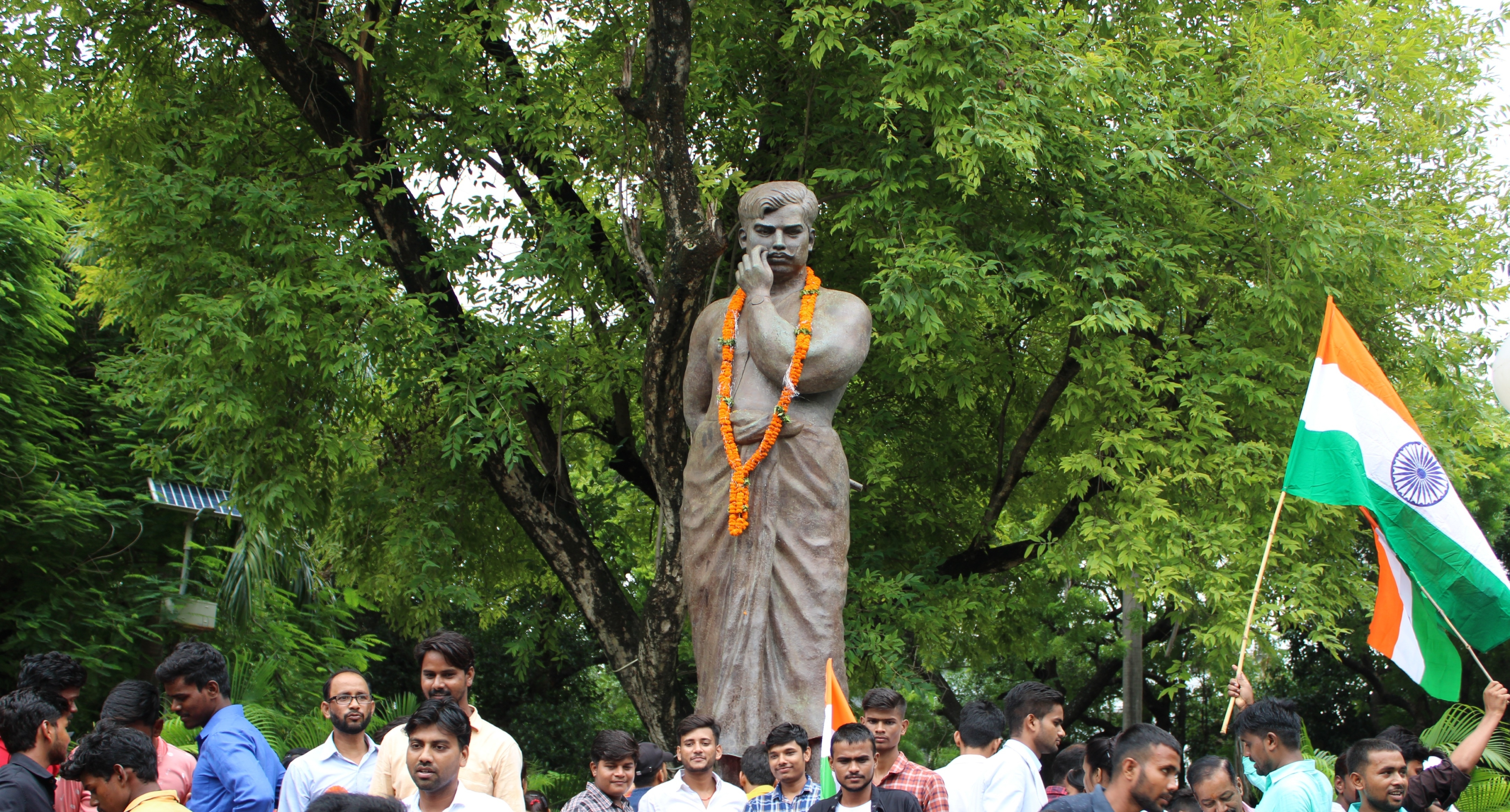 The Chandrashekhar Azad Park is named after freedom fighter Chandrashekhar Azad, who sacrificed his life during a gunfight with British forces