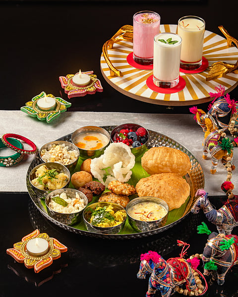 The “Navratri Thali” at Sofitel Mumbai BKC’s speciality vegetarian restaurant, Tuskers, will be available from October 3-12
