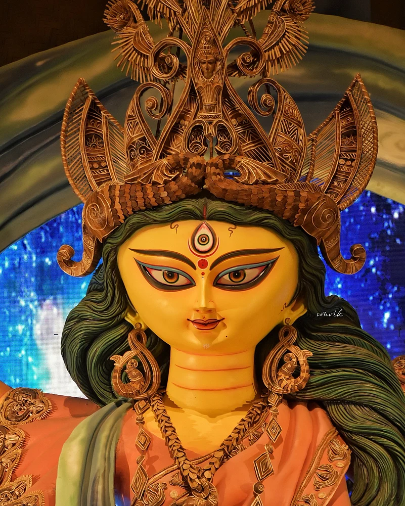 Durga Idol at Chetla Agrani
