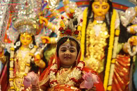 Kumari Puja at Belur Math
