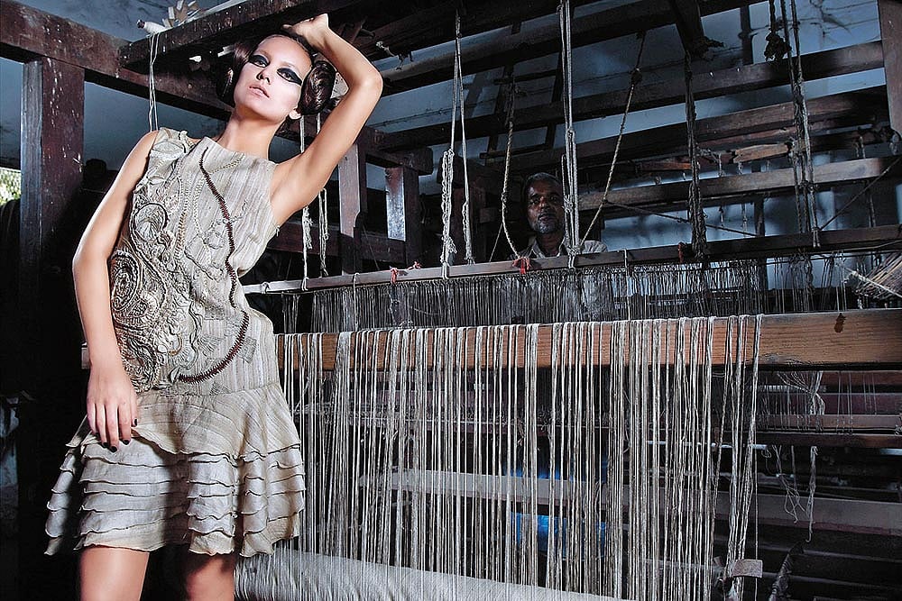 Courtesy: Samant Chauhan : Designer Samant Chauhans collection featuring Bhagalpuri silk