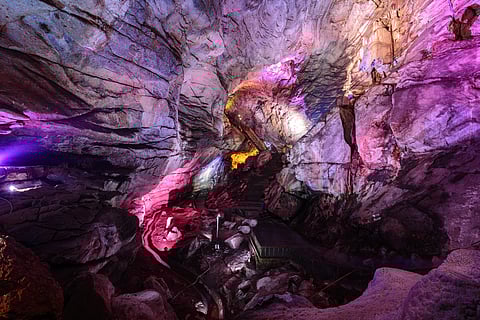 The Borra Caves, one of the biggest in India, were discovered in 1807