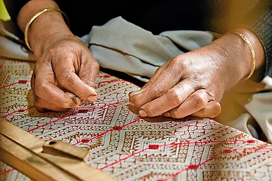 Photo: Shutterstock : Muga silk is known for its naturally lustrous gold sheen