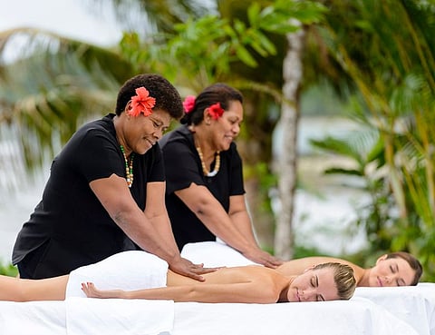 The traditional massage technique of Bobo is used to relax and heal aches and pains