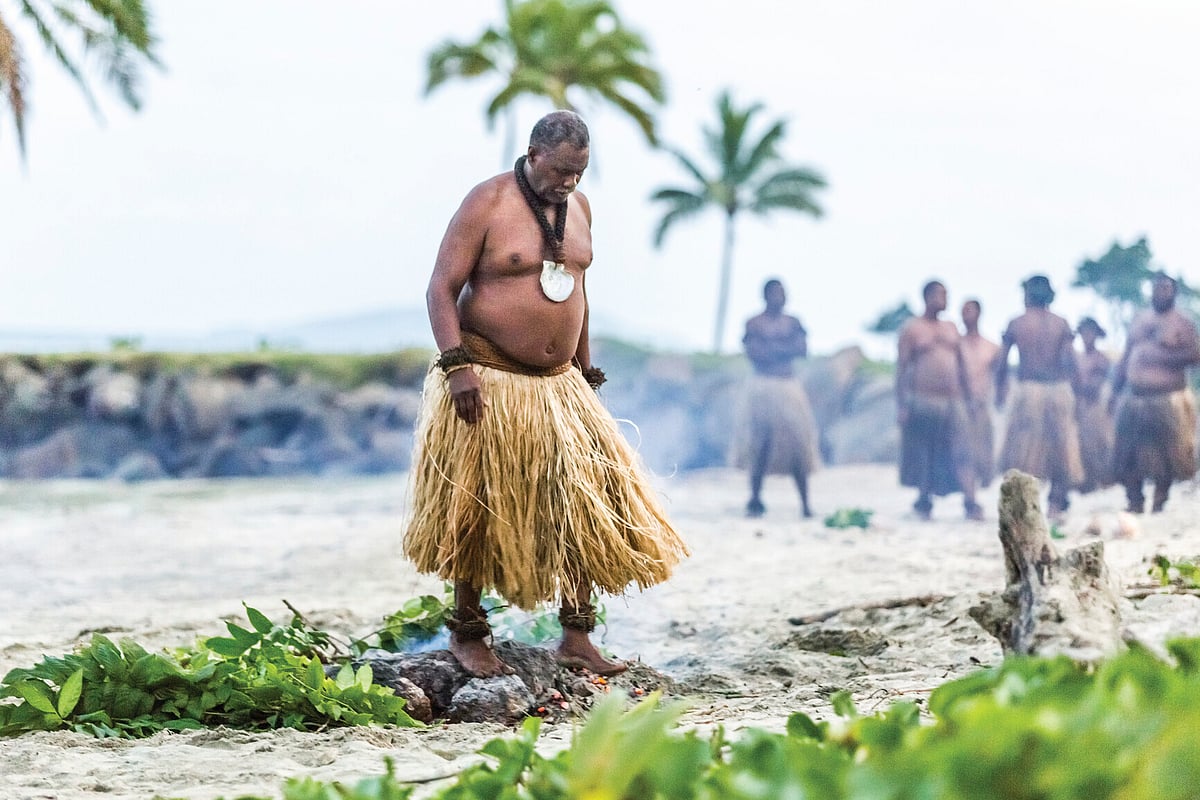 The firewalking ceremony is practised only by the descendants of the Sawau tribe of Beqa Island