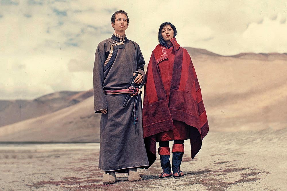Jigmat Couture preserves Ladakh’s textile heritage with designs that feature locally crafted weaves  - Credit: Sebran D'argent