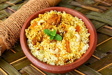 Shutterstock.com : Thalassery Biryani uses Khyma or Jeerakasala, an indigenous variety of rice