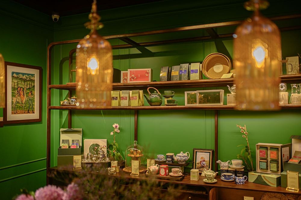 Pick up tea as well as home accessories at the store