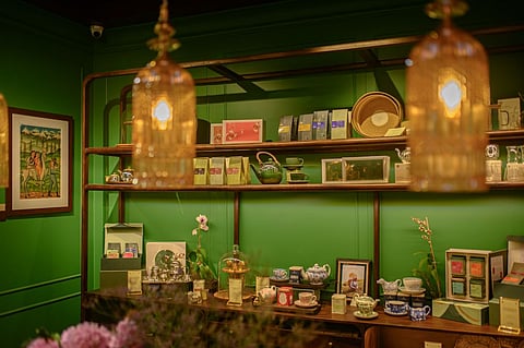 Pick up tea as well as home accessories at the store