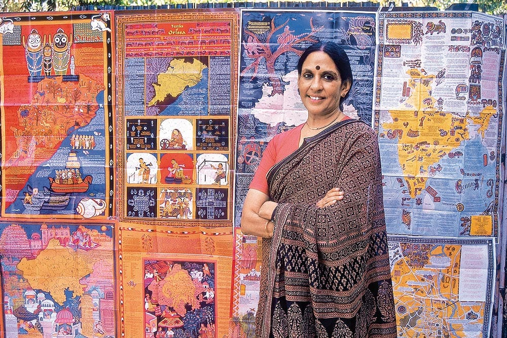 Jaya Jaitly, founder of Dastkari Haat Samiti, has been at the forefront of crafts revival in India