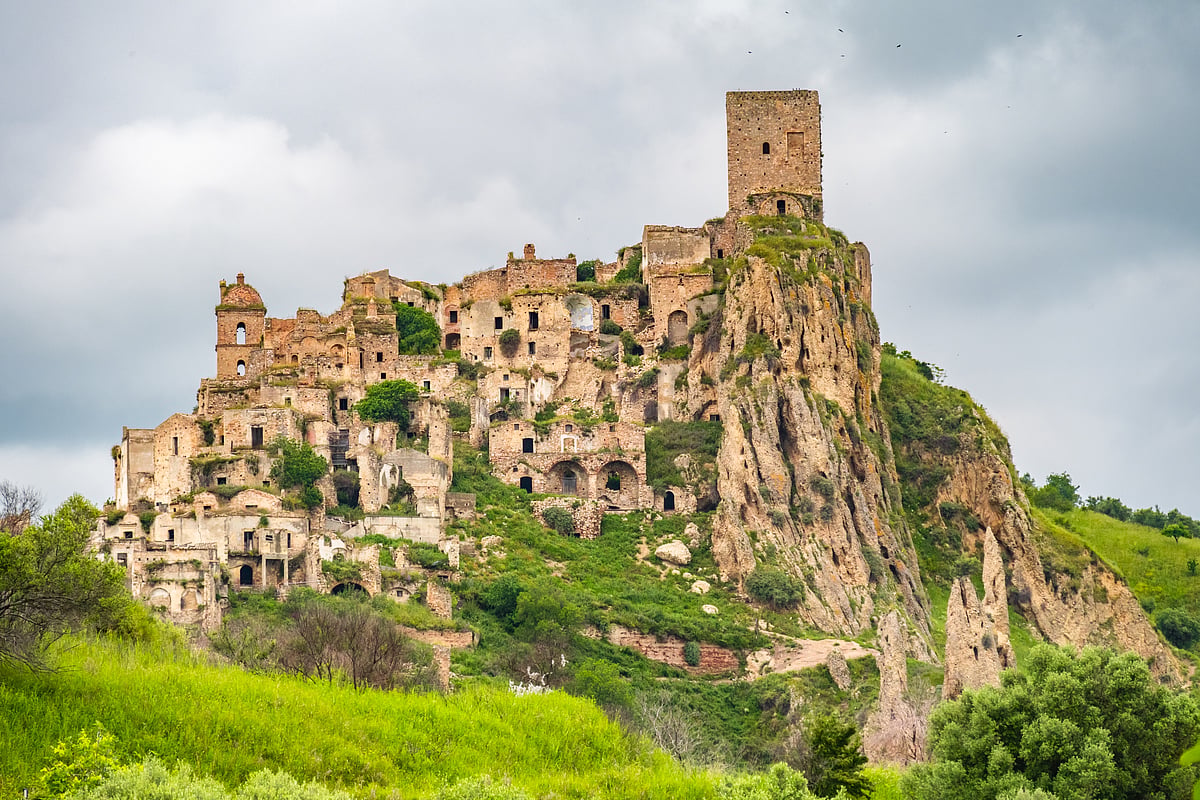 Craco was evacuated due to earthquakes and landslides, yet its spooky appeal has survived