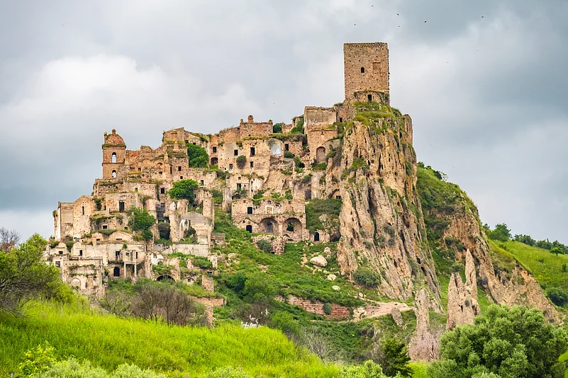 Craco was evacuated due to earthquakes and landslides, yet its spooky appeal has survived