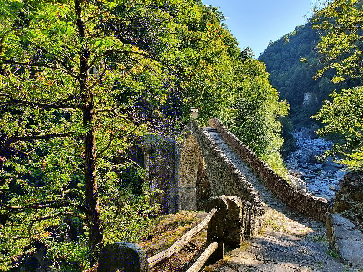 A Roman-era bridge in the Maggia Valley