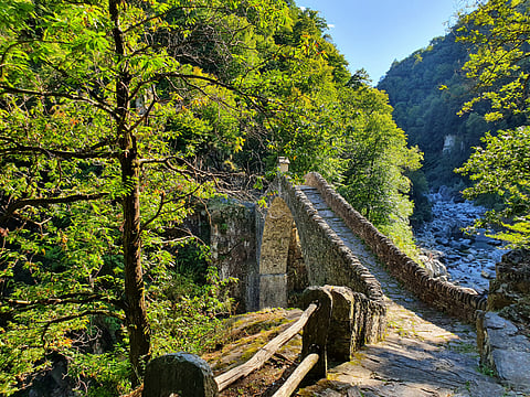 A Roman-era bridge in the Maggia Valley