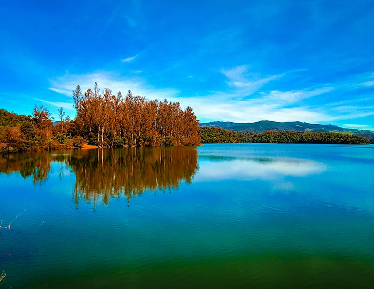 The Emerald Lake of Ooty in the daytime - Shutterstock