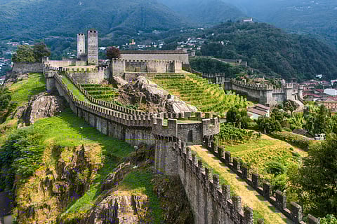 The Castelgrande is one of three UNESCO World Heritage Sites in Bellinzona