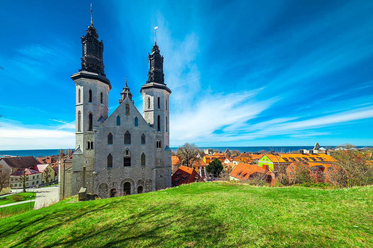 Old church in Visby, Gotland,