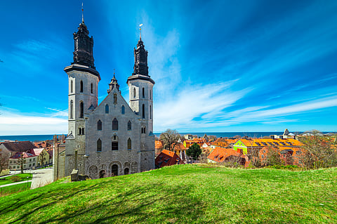 Old church in Visby, Gotland,