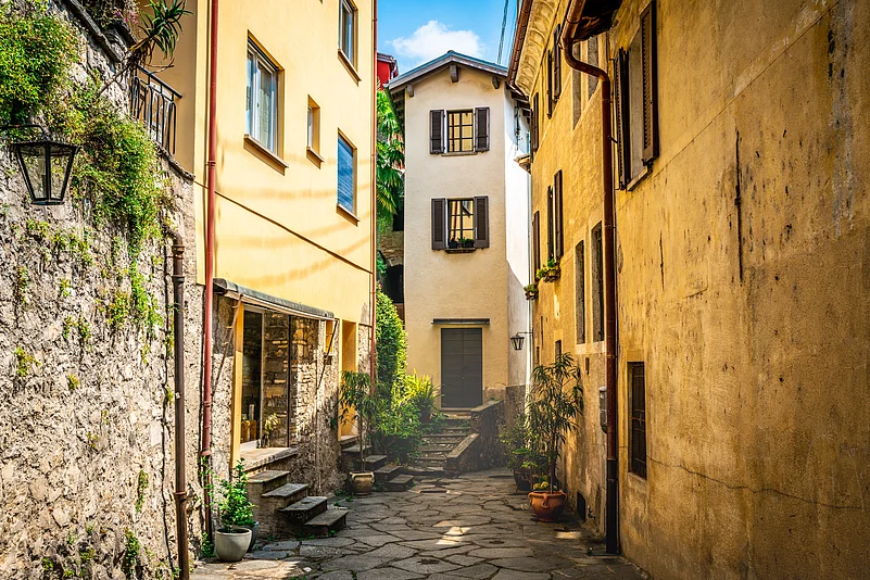 A laneway in Gandria village