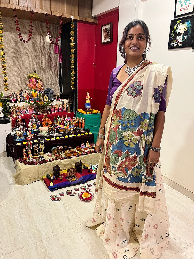 Ranjani Subramanian with her Golu Showcase in Mumbai