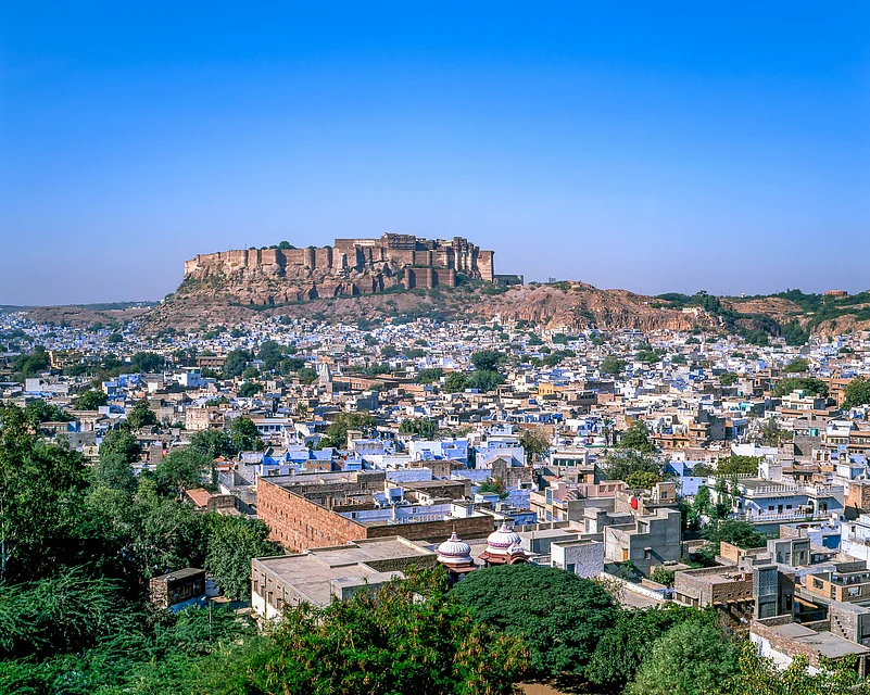 A view of the Jodhpur Cityscape and Mehrangarh Fort